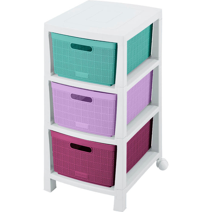 Cajonero Fique 3 Gavetas Glam