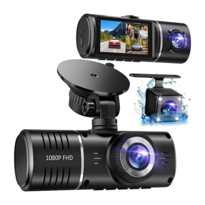 CÁMARA CARRO 3 LENTES FULL HD