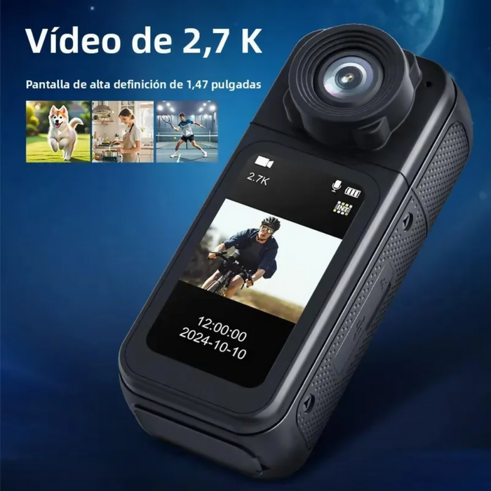 CAMARA DEPORTIVA MINI SPORT CAM WIFI LENTE MAGNETICA FULL HD