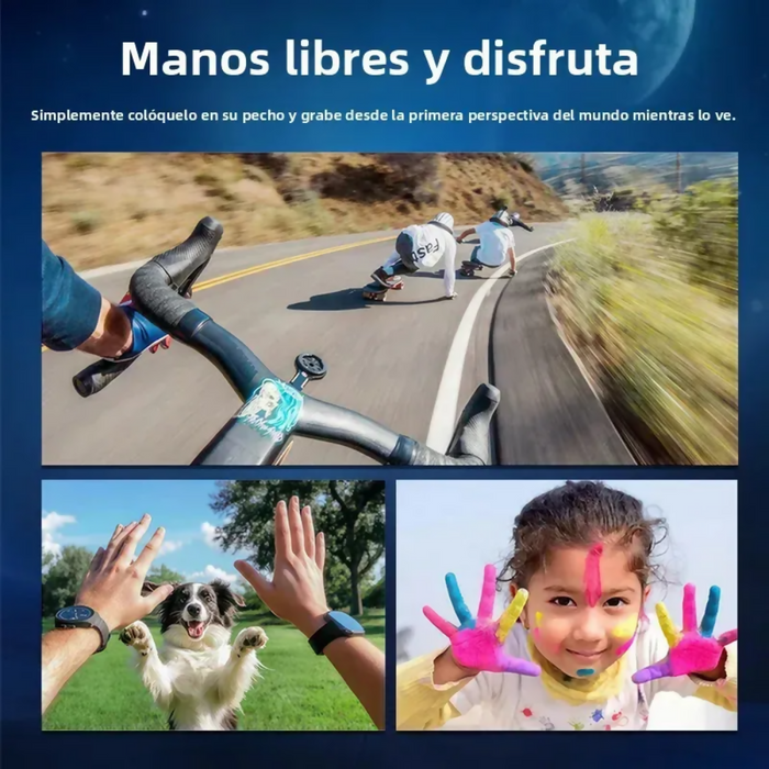 CAMARA DEPORTIVA MINI SPORT CAM WIFI LENTE MAGNETICA FULL HD