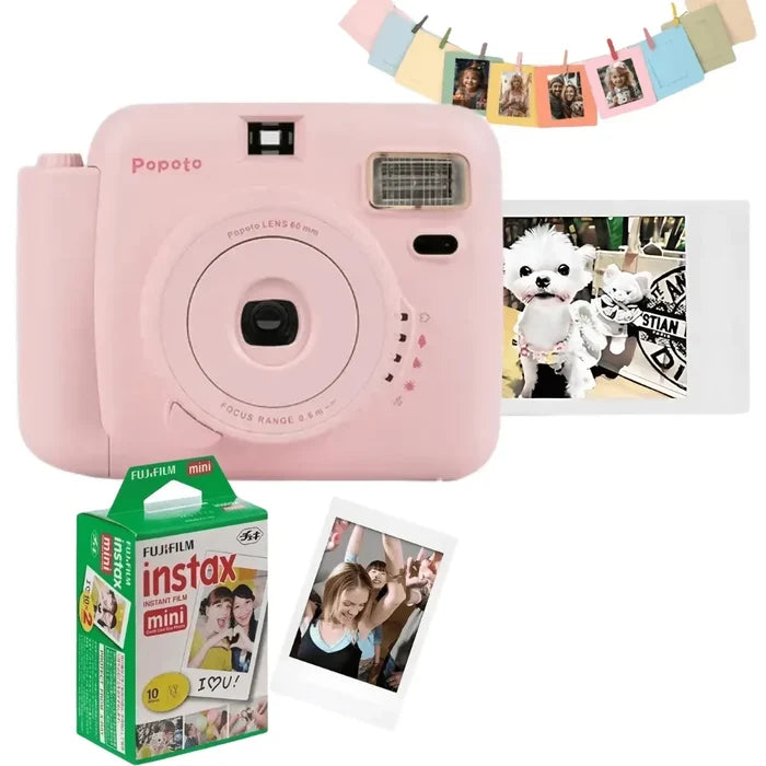CÁMARA INSTANTÁNEA POPOTO A COLOR INCLUYE FILMS 10