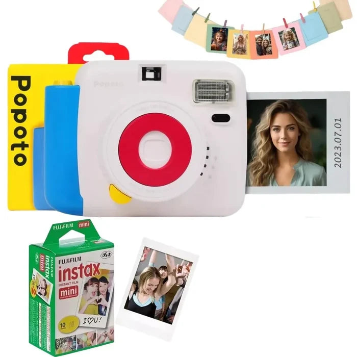 CÁMARA INSTANTÁNEA POPOTO A COLOR INCLUYE FILMS 10