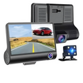 CÁMARA PARA CARRO DVR 3 LENTES 1080P FULL HD DASH CAM 3 EN 1
