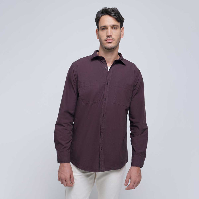 CAMISA MANGA LARGA CON BOLSILLO 60010672