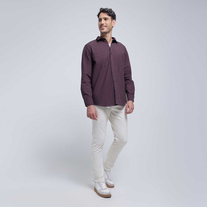 CAMISA MANGA LARGA CON BOLSILLO 60010672