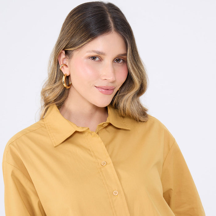 CAMISA MANGA LARGA UNICOLOR 40010159