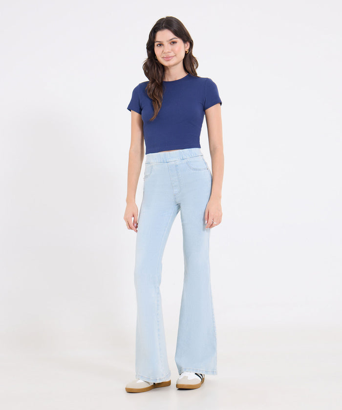 CAMISETA CROP TOP MANGA CORTA 40092694