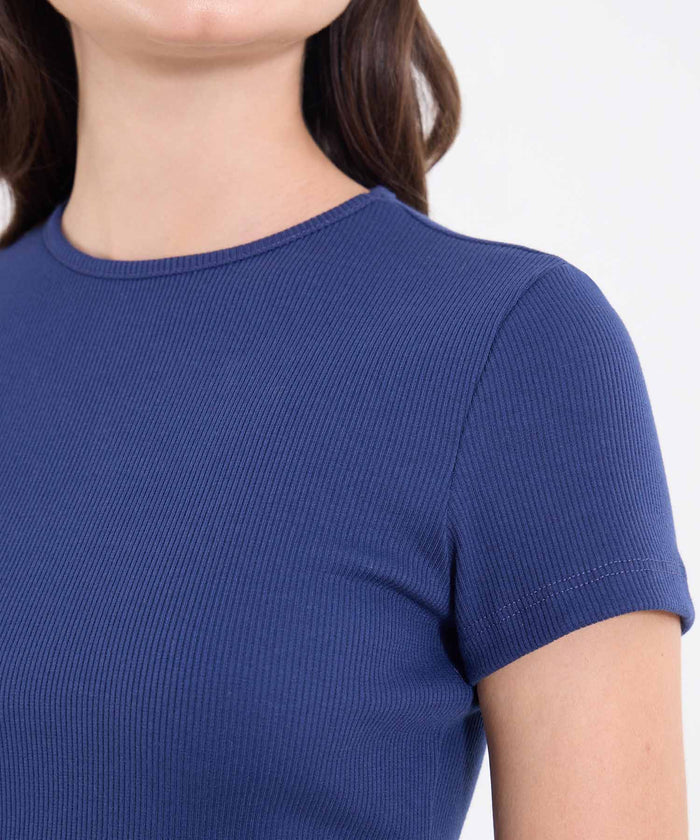 CAMISETA CROP TOP MANGA CORTA 40092694