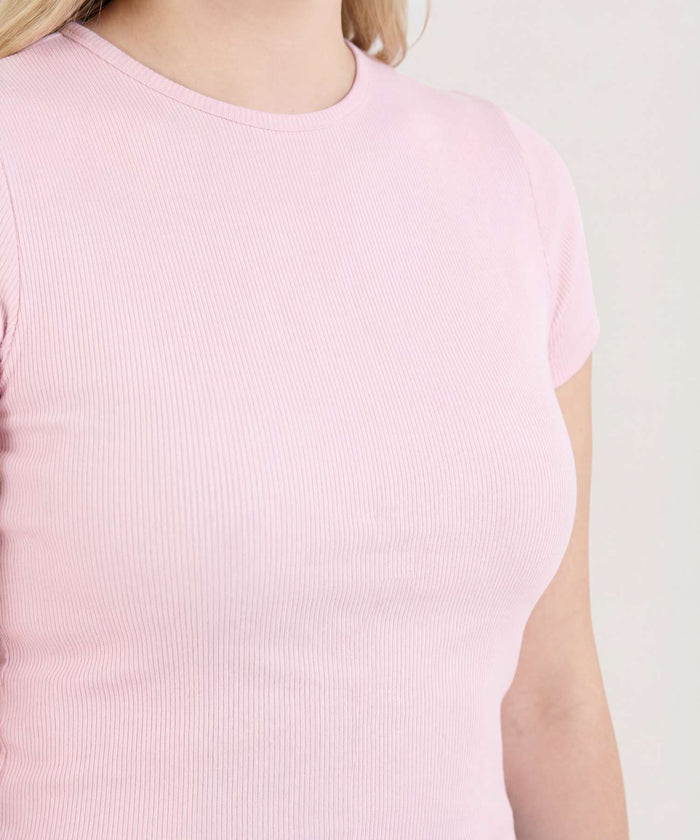 CAMISETA CROP TOP MANGA CORTA 40092695