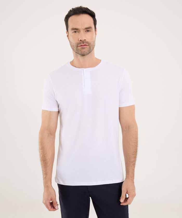 CAMISETA CUELLO HENLEY MANGA CORTA 60090839
