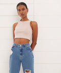 CAMISETA ESQUELETO CROP  UNICOLOR 28095014
