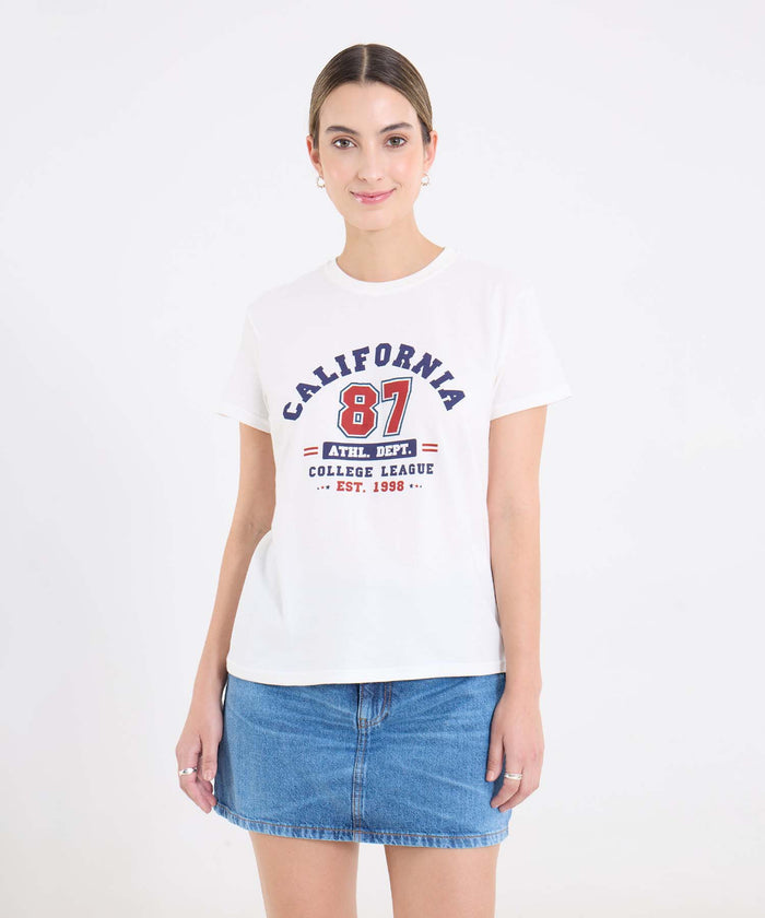 CAMISETA MANGA CORTA CUELLO REDONDO 40092706