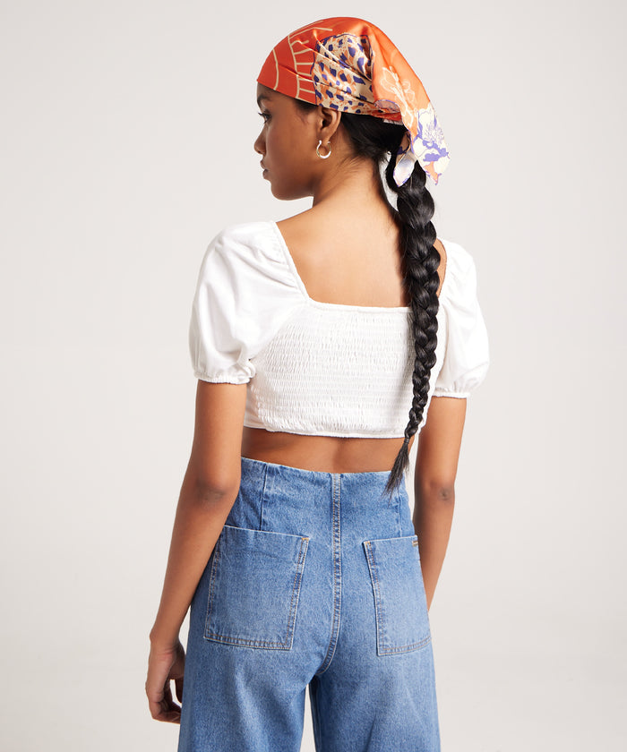 CAMISETA MANGA CORTA LACE UP DELANTERO 28095243
