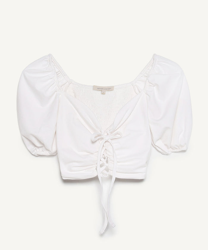 CAMISETA MANGA CORTA LACE UP DELANTERO 28095243