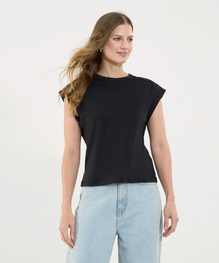 CAMISETA MANGA SISA CUELLO REDONDO 40092245
