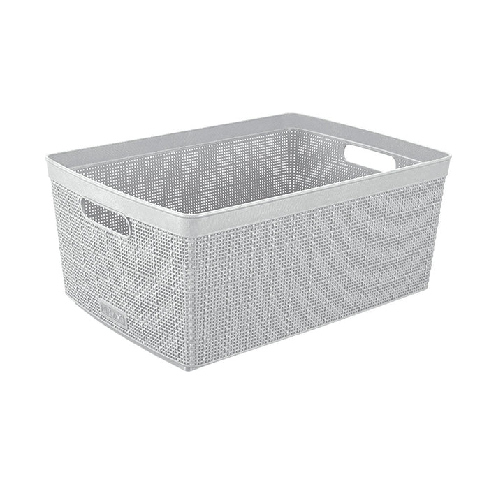 Canasta Fique 30 Litros Gris Hielo