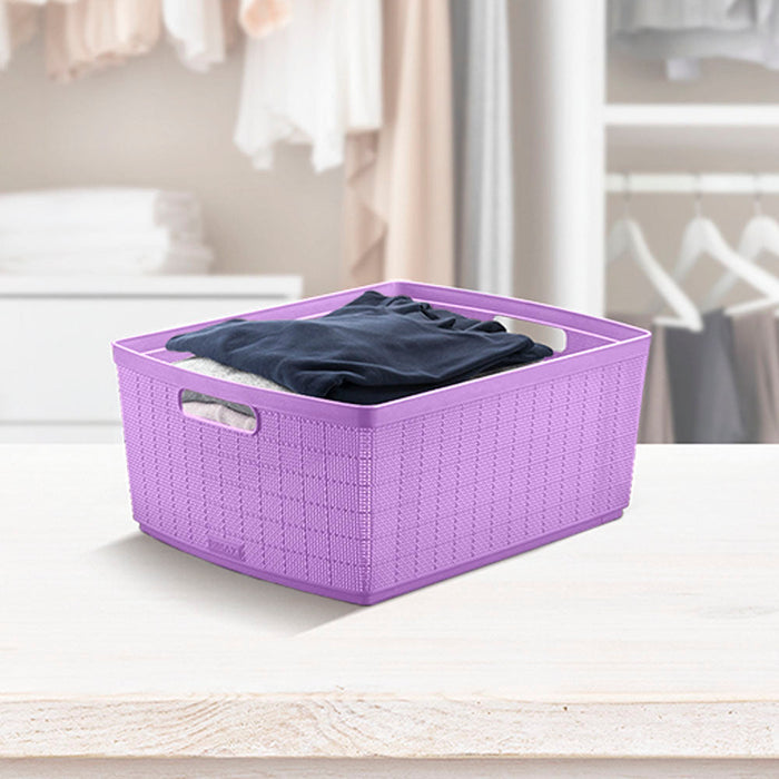 Canasta Fique 30 Litros Lavanda