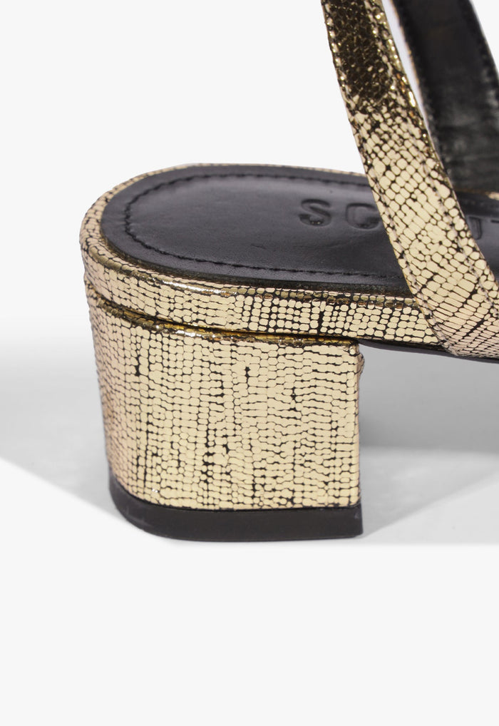 Carmen Mid Leather Sandal - Schutz Shoes