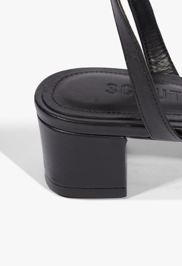 Carmen Mid Leather Sandal - Schutz Shoes