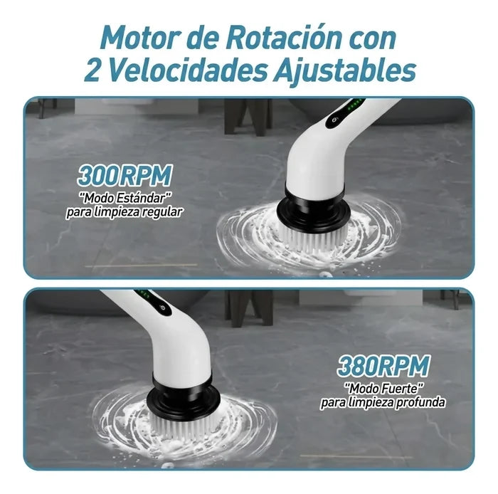 CEPILLO ELÉCTRICO LIMPIEZA BAÑO COCINA PISOS GIRATORIO
