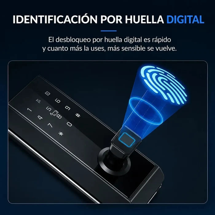 CERRADURA WIFI INTELIGENTE FACIAL HUELLA CHIP DIGITAL LLAVE