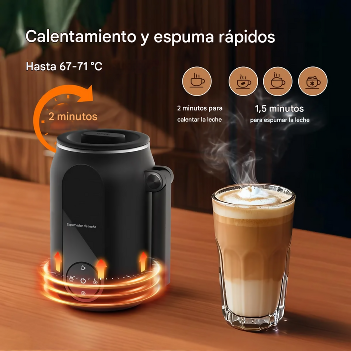 CHOCOLATERA ELÉCTRICA ESPUMADOR LECHE PANTALLA DIGITAL 250ML
