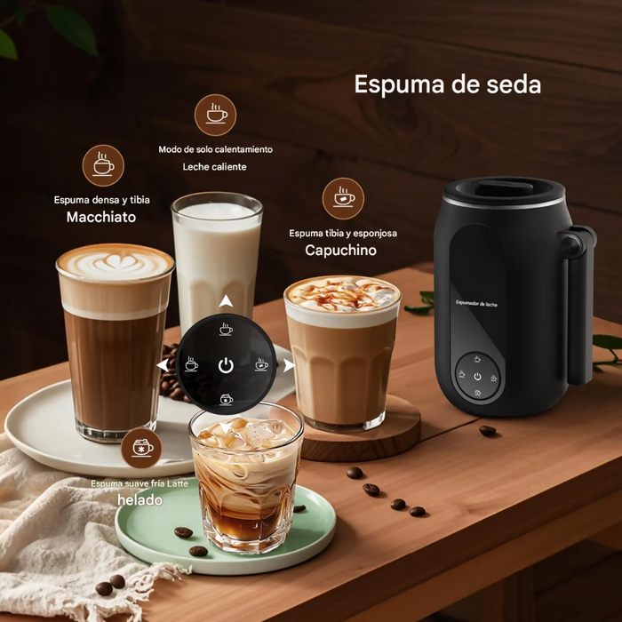 CHOCOLATERA ELÉCTRICA ESPUMADOR LECHE PANTALLA DIGITAL 250ML