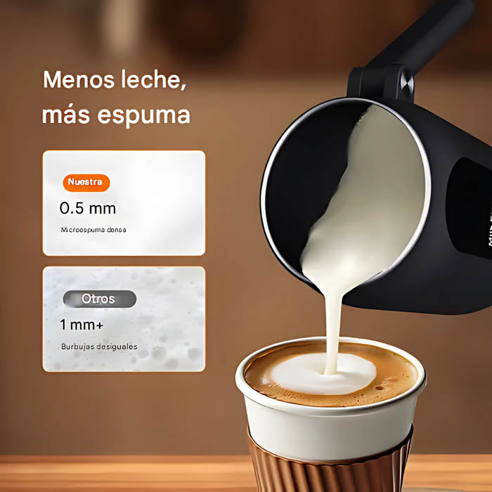 CHOCOLATERA ELÉCTRICA ESPUMADOR LECHE PANTALLA DIGITAL 250ML