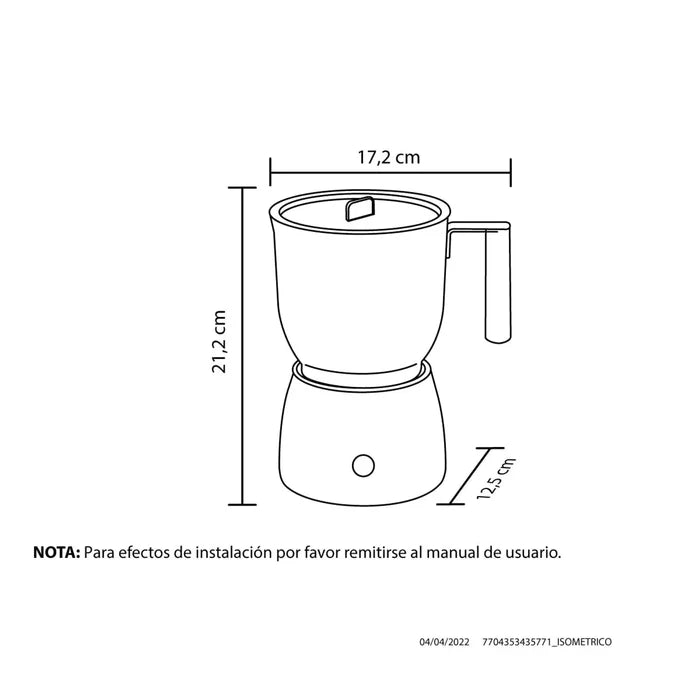 Chocotera Haceb Inox 600 ML