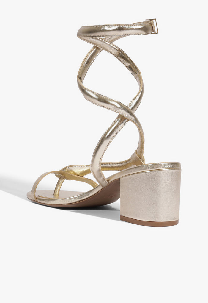 Cleo Metallic Leather Sandal - Schutz Shoes