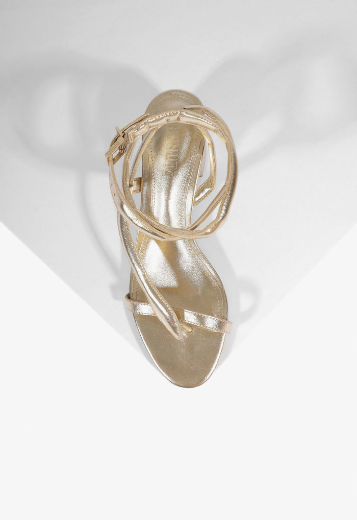 Cleo Metallic Leather Sandal - Schutz Shoes
