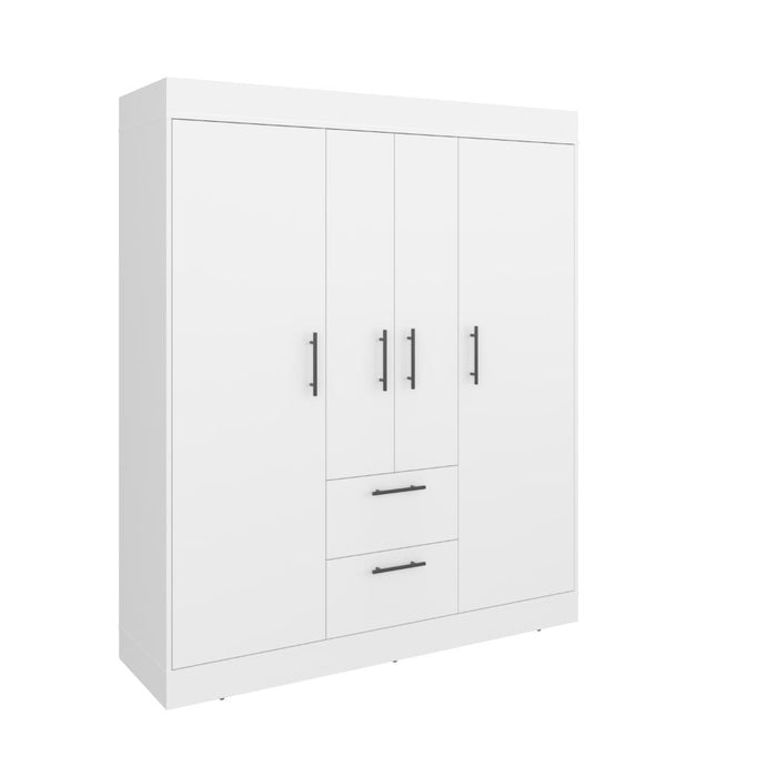 Closet Aura, Blanco Duqueza, Con Cuatro Puertas y Dos Cajones