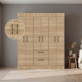 Closet Aura, Fresno Europeo y Wengue, con 6 puertas y dos cajones