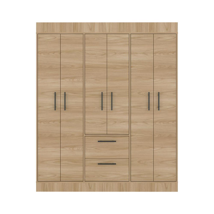 Closet Aura, Fresno Europeo y Wengue, con 6 puertas y dos cajones