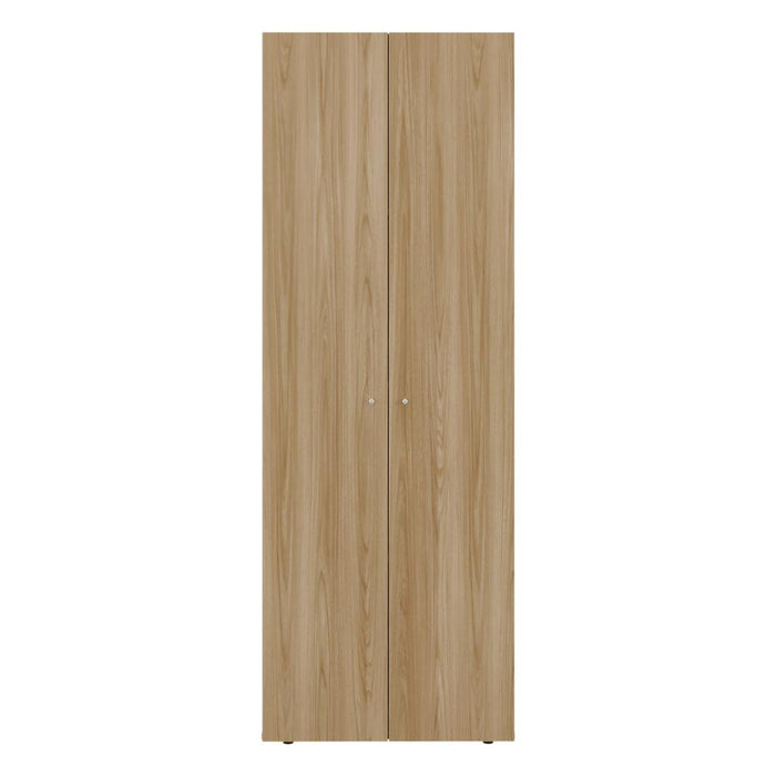 CLOSET BEICO, FRESNO Y BLANCO DUQUEZA, CON DOS PUERTAS ABATIBLES Y CUATRO ENTREPAÑOS