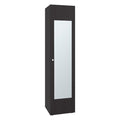 Closet Con Espejo Alma, Kronos Wengue, Una puerta abatible y entrepaños para guardar ropa ZF
