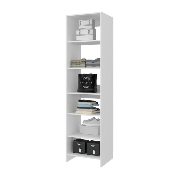 Closet Eco, Kronos Blanco, Con variedad de entrepaños, sin puertas ZF