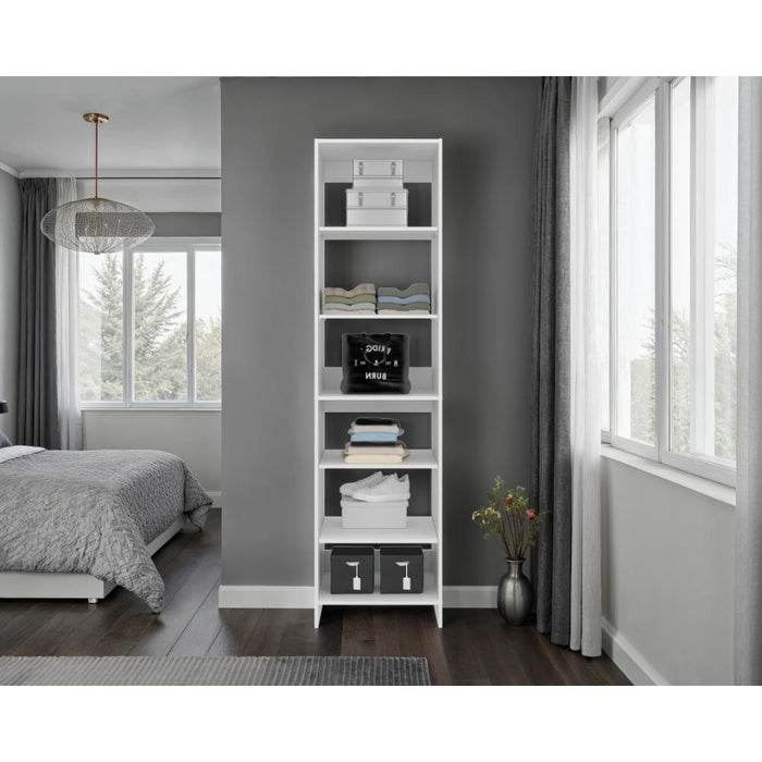 Closet Eco, Kronos Blanco, Con variedad de entrepaños, sin puertas ZF