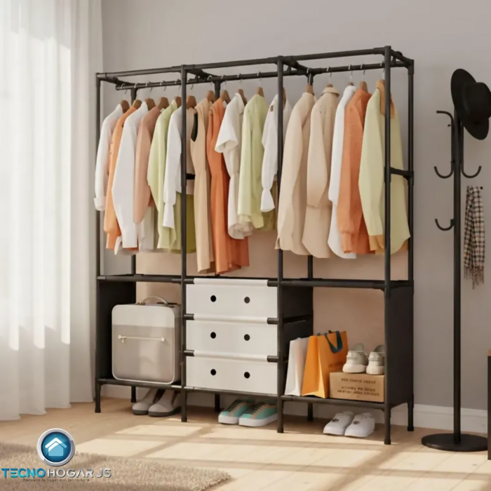 CLOSET ORGANIZADOR 3 ESPACIOS ZAPATERO ESTANTE