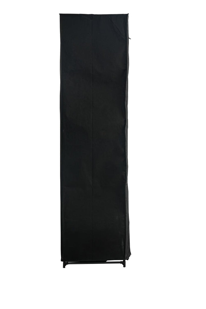 Closet Organizador Belo, Negro, En tela con variedad de entrepaños laterales
