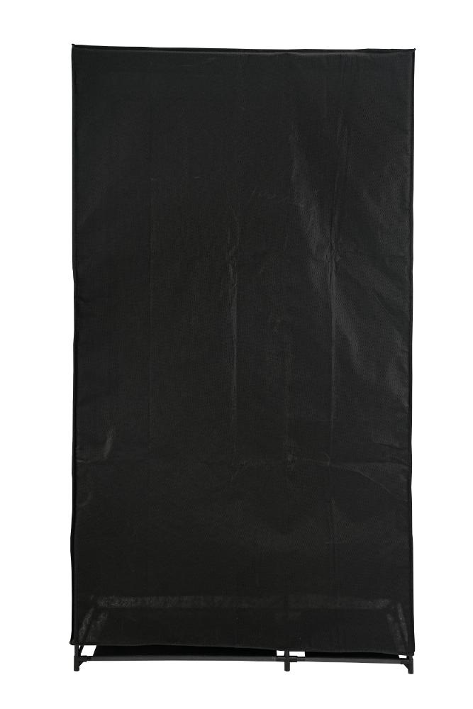 Closet Organizador Dono, Negro,  con variedad de entrepaños en tela