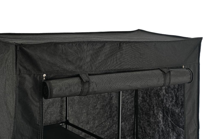 Closet Organizador Ena, Negro, En tela con variedad de entrepaños