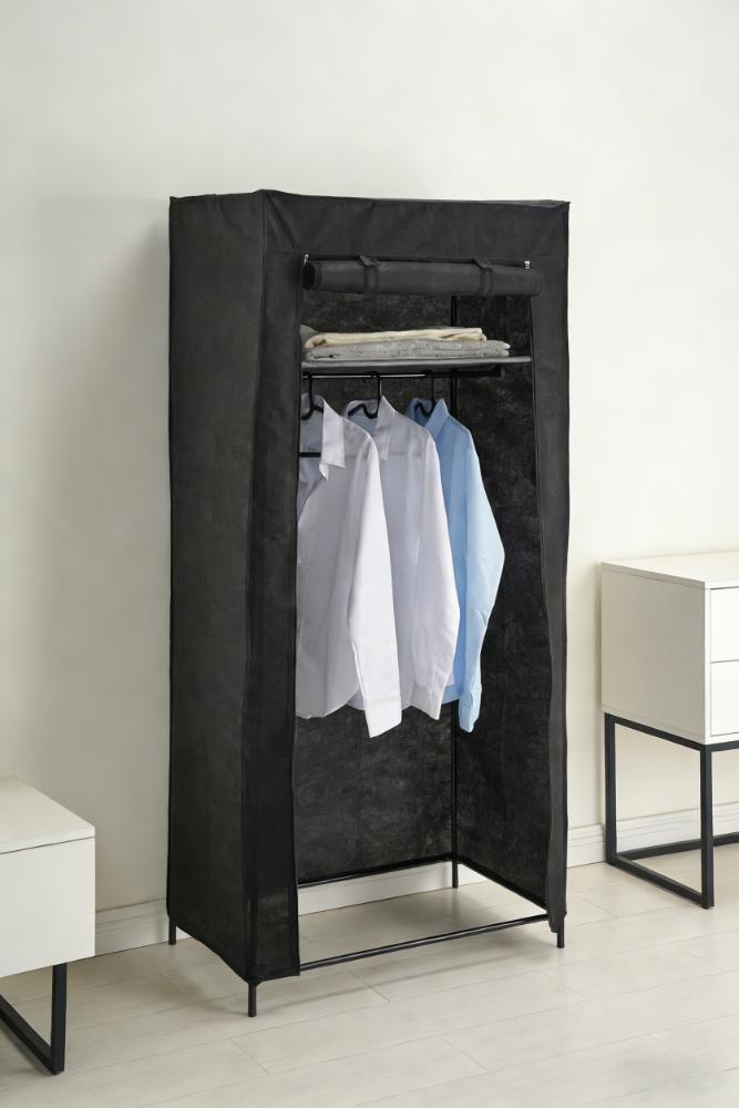Closet Organizador Tuco, Negro, De tela, con espacio para organizar ropa