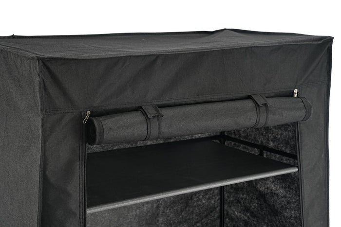 Closet Organizador Tuco, Negro, De tela, con espacio para organizar ropa
