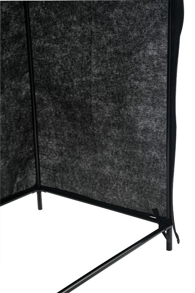 Closet Organizador Tuco, Negro, De tela, con espacio para organizar ropa