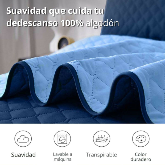 Colcha queen doble faz
