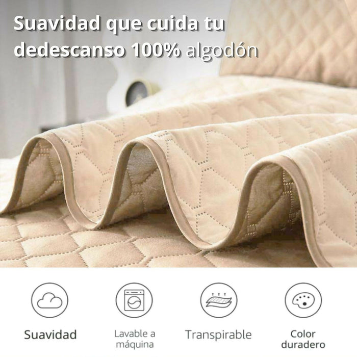 Colcha queen doble faz