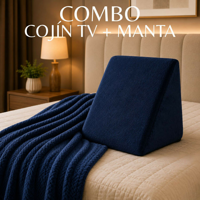Combo cojin tv + cobija