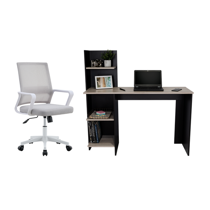 Combo para Oficina Nórdik, Incluye Escritorio y Silla de Escritorio