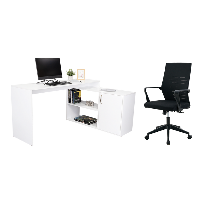 Combo para Oficina Prox, Incluye Escritorio y Silla de Escritorio